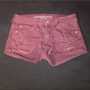 American Eagle maroon shorts m